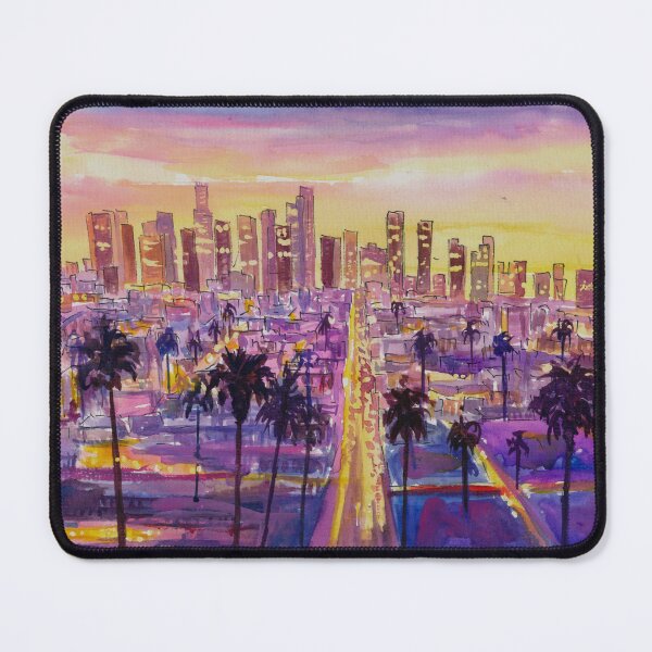 Item preview, Driving LA to Glowing Downtown Los Angeles Skyline designed and sold by artshop77.