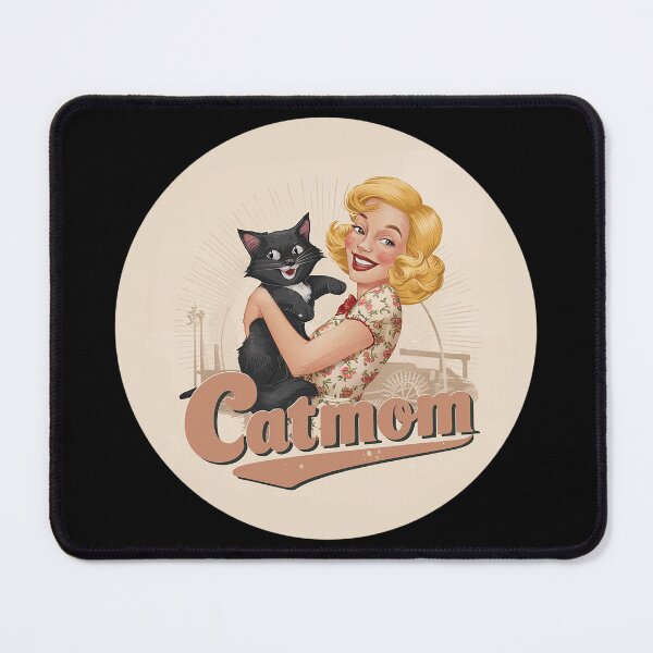 Item preview, Vintage Cat Mom Black Cat Graphic designed and sold by OliviiaBee.