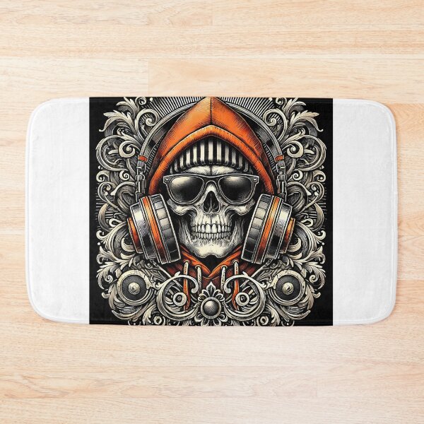 Item preview, Abstract Skull Listening Music Art designed and sold by DesignHub.