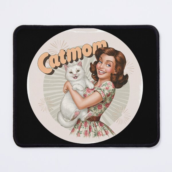 Item preview, Vintage Cat Mom White Cat Graphic designed and sold by OliviiaBee.