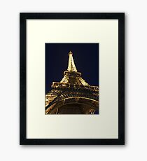 Eiffel Tower at Night Framed Print