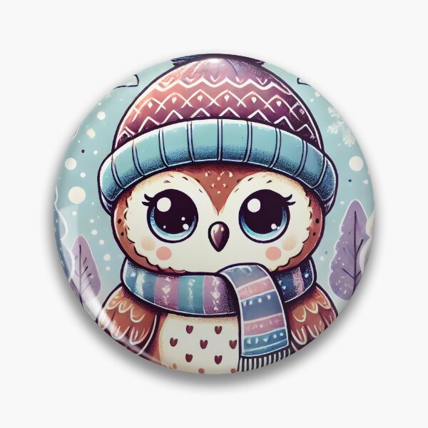 Item preview, Cute Owl in Winter Art designed and sold by DesignHub.