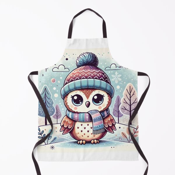 Item preview, Cute Owl in Winter Art designed and sold by DesignHub.