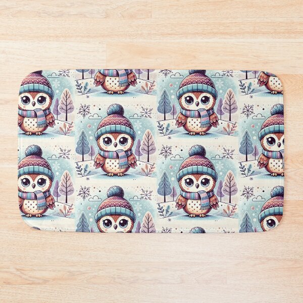 Item preview, Cute Owl in Winter Art designed and sold by DesignHub.
