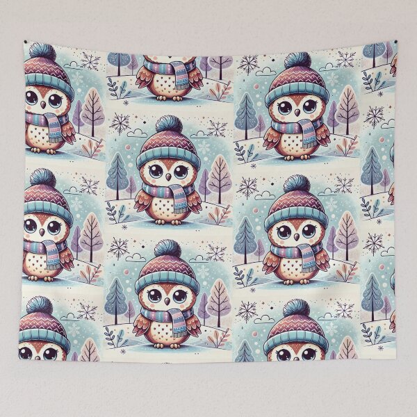 Item preview, Cute Owl in Winter Art designed and sold by DesignHub.