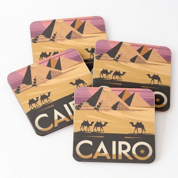 Item preview, Cairo Vintage Travel Poster designed and sold by TravelerRat.