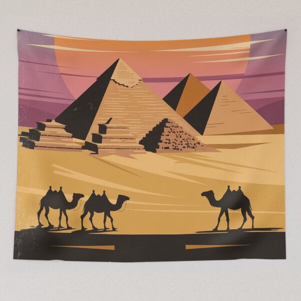 Item preview, Cairo Vintage Travel Poster designed and sold by TravelerRat.