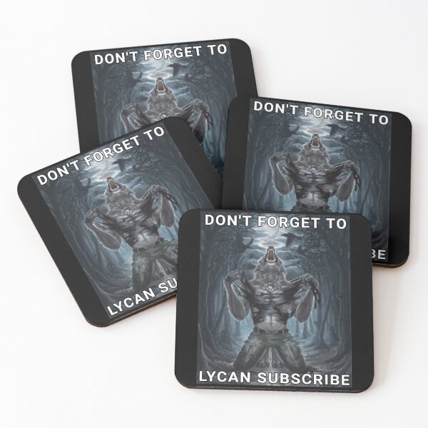 Item preview, Don't Forget To Lycan Subscribe Werewolf designed and sold by aurora-borealis.