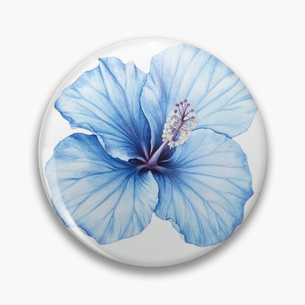 Item preview, Blue Hibiscus Flower  designed and sold by PapuruDesigns.