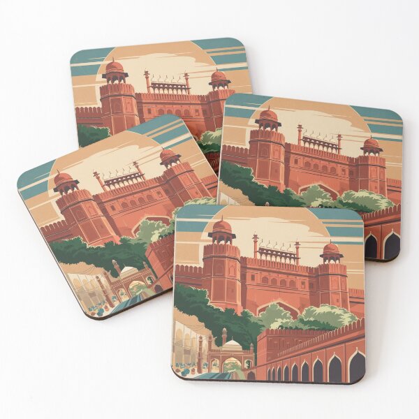Item preview, Delhi Vintage Travel Poster designed and sold by TravelerRat.