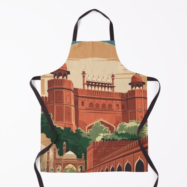 Item preview, Delhi Vintage Travel Poster designed and sold by TravelerRat.