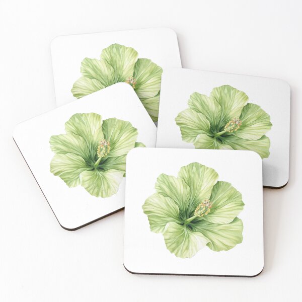 Item preview, Green Hibiscus Flower  designed and sold by PapuruDesigns.
