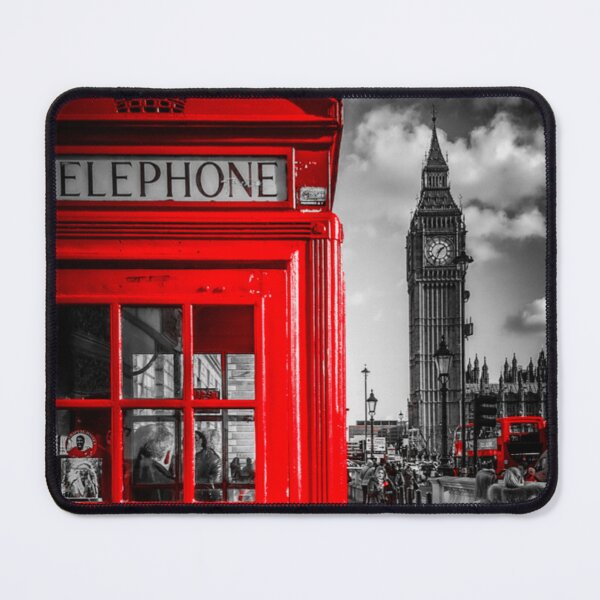 Item preview, red telephone box designed and sold by Greeklondoner.