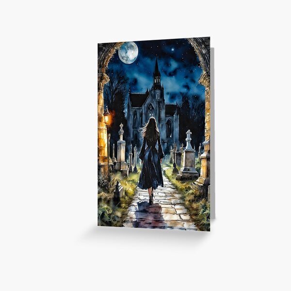 Item preview, Her Favourite Place - A Gothic Graveyard by Lyra the Lavender Witch designed and sold by Lyra The Lavender Witch.
