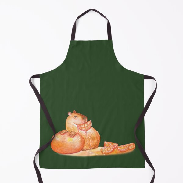Item preview, Capybara and her mandarins designed and sold by umasharda.