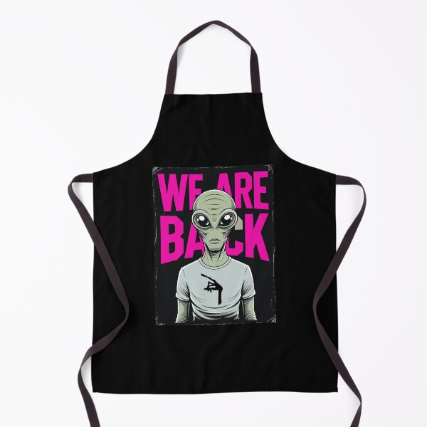 Item preview, Retro Alien Rock Poster Style – "We Are Back" 70s Sci-Fi Vibe designed and sold by paulo silveira.