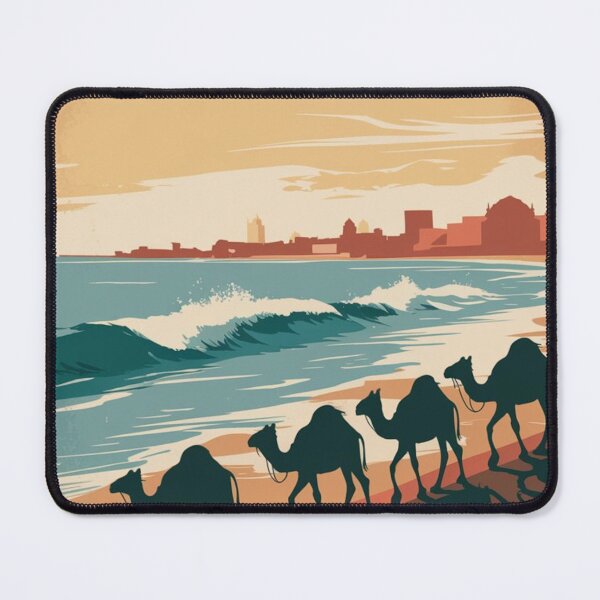 Item preview, Karachi Vintage Travel Poster designed and sold by TravelerRat.