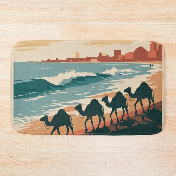 Item preview, Karachi Vintage Travel Poster designed and sold by TravelerRat.