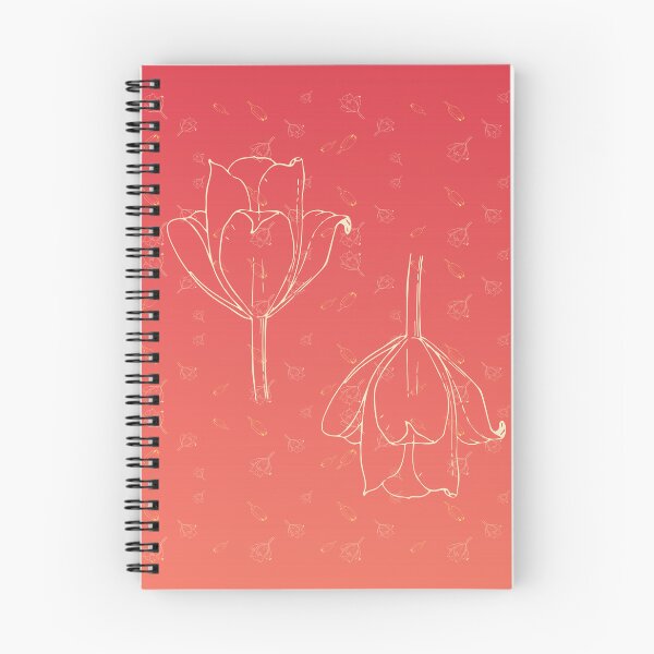 Item preview, TULPS - PINK TULIPS ON A RED AND PEACH GRADIENT designed and sold by CONTRAPINK.