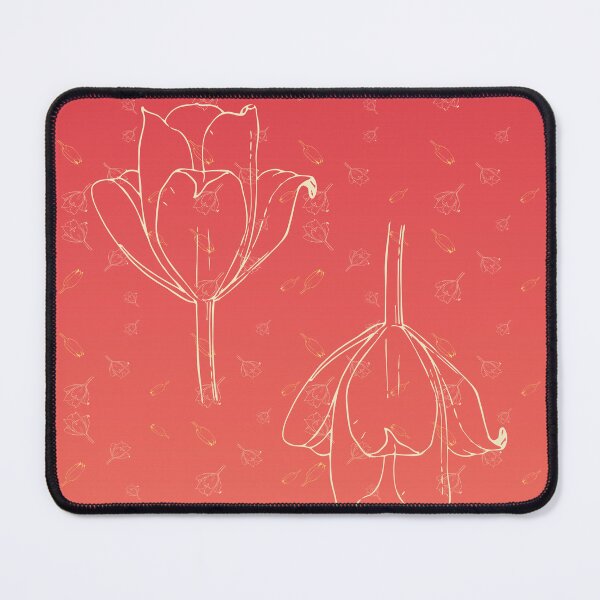 Item preview, TULPS - PINK TULIPS ON A RED AND PEACH GRADIENT designed and sold by CONTRAPINK.