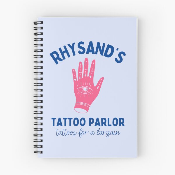 Item preview, rhysand's tattoo parlor acotar sjm pink and blue designed and sold by catdiasart.