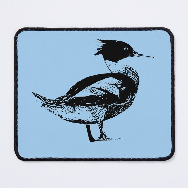 Item preview, Red-breasted Merganser Black Design  designed and sold by designsasstultd.