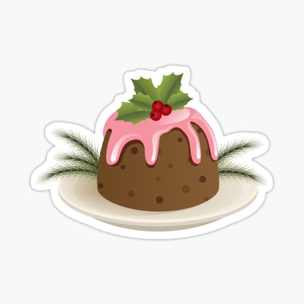 Christmas Pudding Sticker