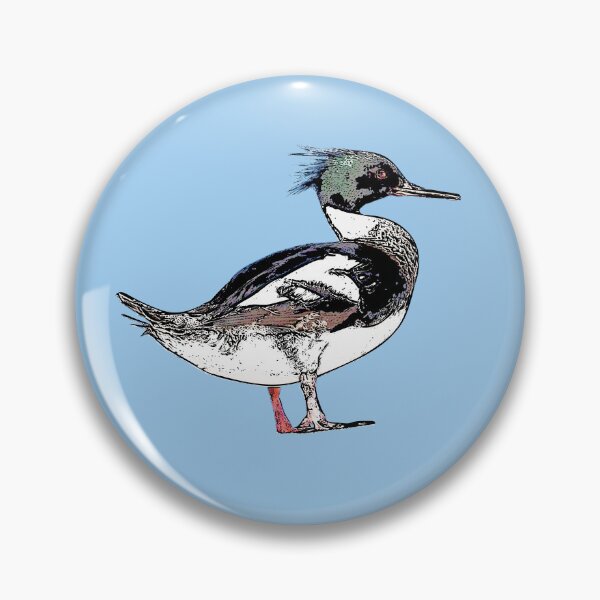 Item preview, Red-breasted Merganser Black Alternate Design  designed and sold by designsasstultd.