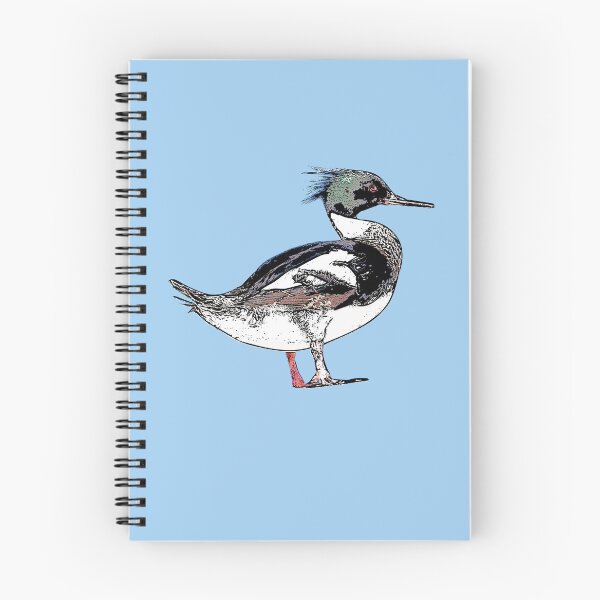 Item preview, Red-breasted Merganser Black Alternate Design  designed and sold by designsasstultd.