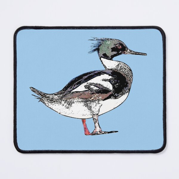 Item preview, Red-breasted Merganser Black Alternate Design  designed and sold by designsasstultd.