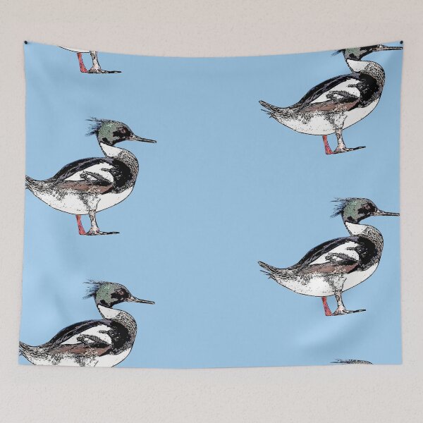 Item preview, Red-breasted Merganser Black Alternate Design  designed and sold by designsasstultd.