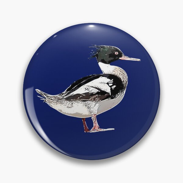 Item preview, Red-breasted Merganser White Alternate Design  designed and sold by designsasstultd.