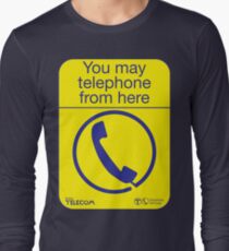 Sie können von hier aus telefonieren Langarmshirt