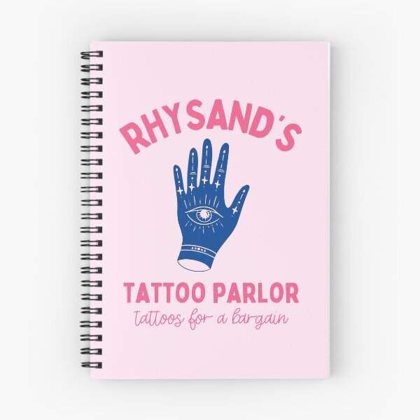 Item preview, rhysand's tattoo parlor acotar sjm pink and blue designed and sold by catdiasart.