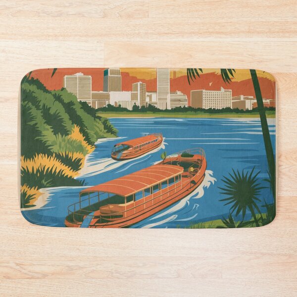Item preview, Kinshasa Vintage Travel Poster designed and sold by TravelerRat.