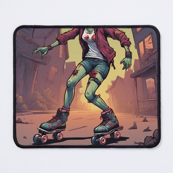Item preview, Zombie girl rollerblading. designed and sold by Dudiudi.