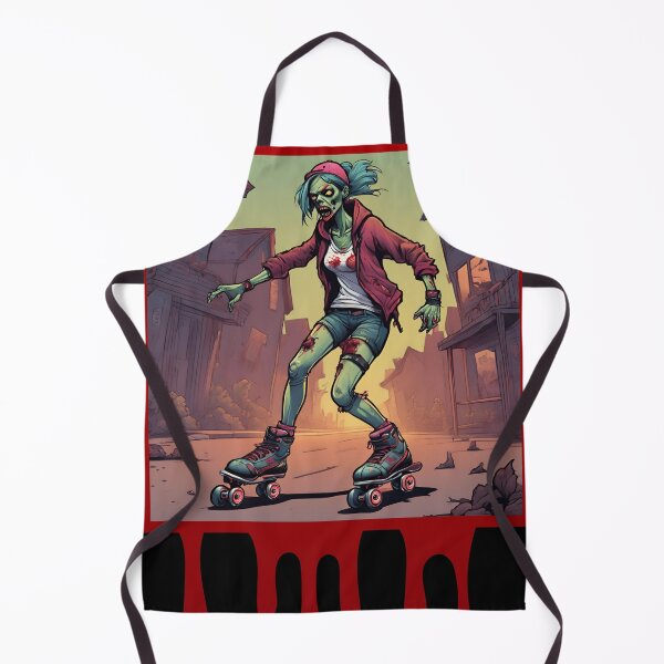 Item preview, Zombie girl rollerblading. designed and sold by Dudiudi.