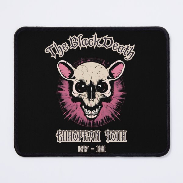 Item preview, The Black Plague European Rat Tour Poster designed and sold by PitchBlackIcon.
