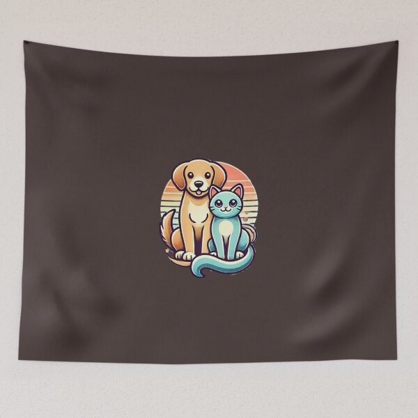 Item preview, Pets happy  designed and sold by Kitty Kingdom Art.