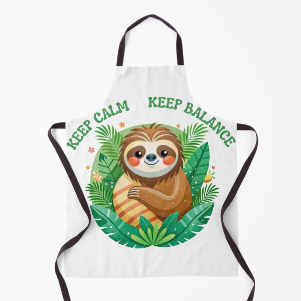 Item preview, Sloth Keep Calm Keep Balance designed and sold by Brasuca's Art.