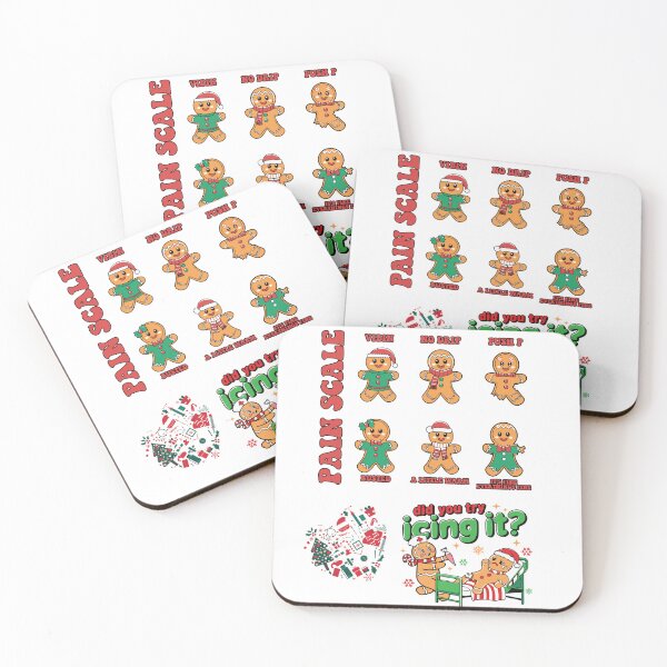 Item preview, Gingerbread Pain Scale for Christmas Cheer designed and sold by deslydesign.