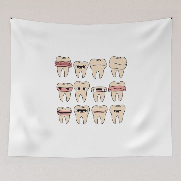 Item preview, Dentist Emotions Funny Emoticon Tooth Art  designed and sold by Verycutethings.