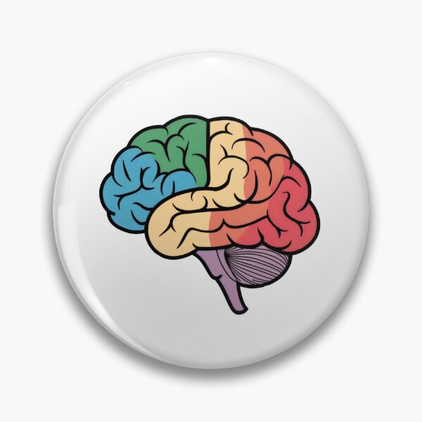 Item preview, Colorful Brain Sticker - Neurodiversity Pride & Brain Art designed and sold by WatermelonPink.