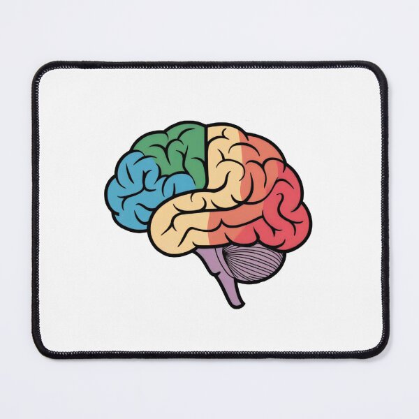 Item preview, Colorful Brain Sticker - Neurodiversity Pride & Brain Art designed and sold by WatermelonPink.