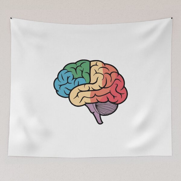 Item preview, Colorful Brain Sticker - Neurodiversity Pride & Brain Art designed and sold by WatermelonPink.