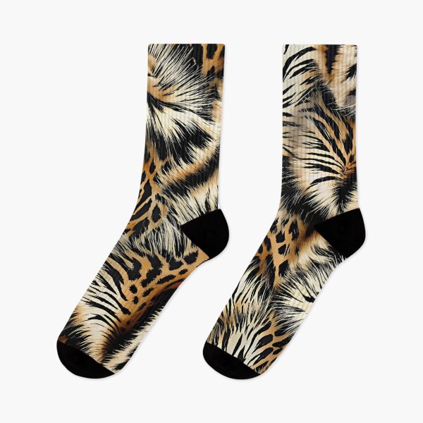 Item preview, Vibrant Mixed Animal Print Fabric Pattern with Zebra  designed and sold by aminz4.