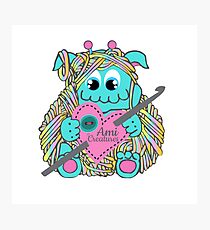 Amigurumi Yarn Crochet Monster - AmiCreatures Photographic Print
