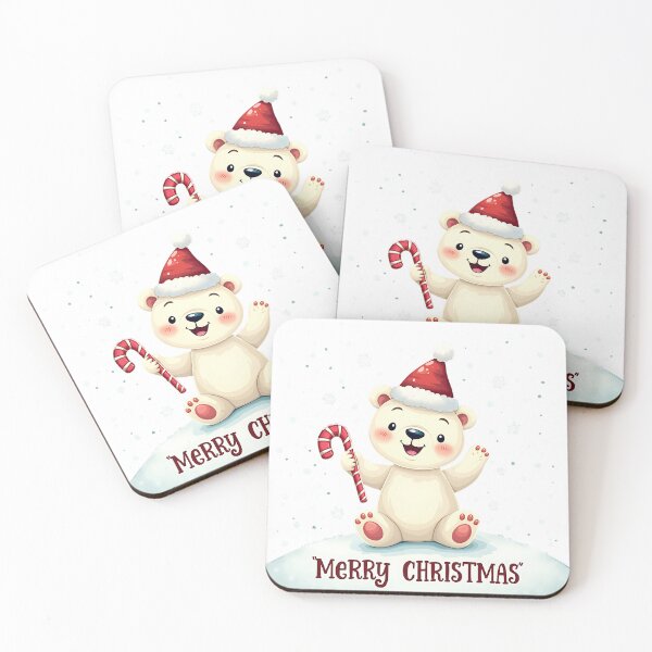 Item preview, Adorable Polar Bear Christmas Cheer designed and sold by PosiPrints.