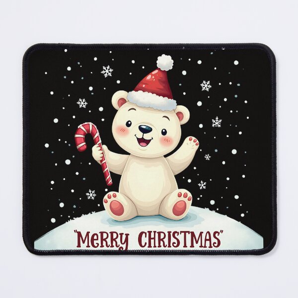 Item preview, Adorable Polar Bear Christmas Cheer designed and sold by PosiPrints.