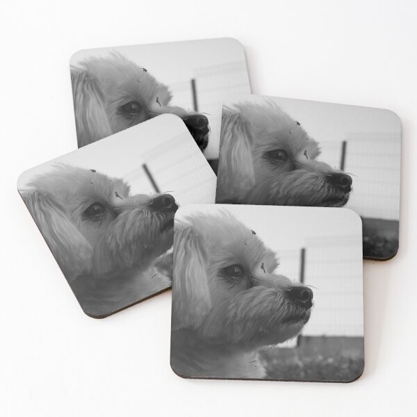 Item preview, White dog looking right designed and sold by Luka Šper.